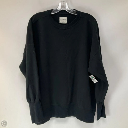 Sweatshirt Crewneck By Abercrombie And Fitch In Black, Size: L