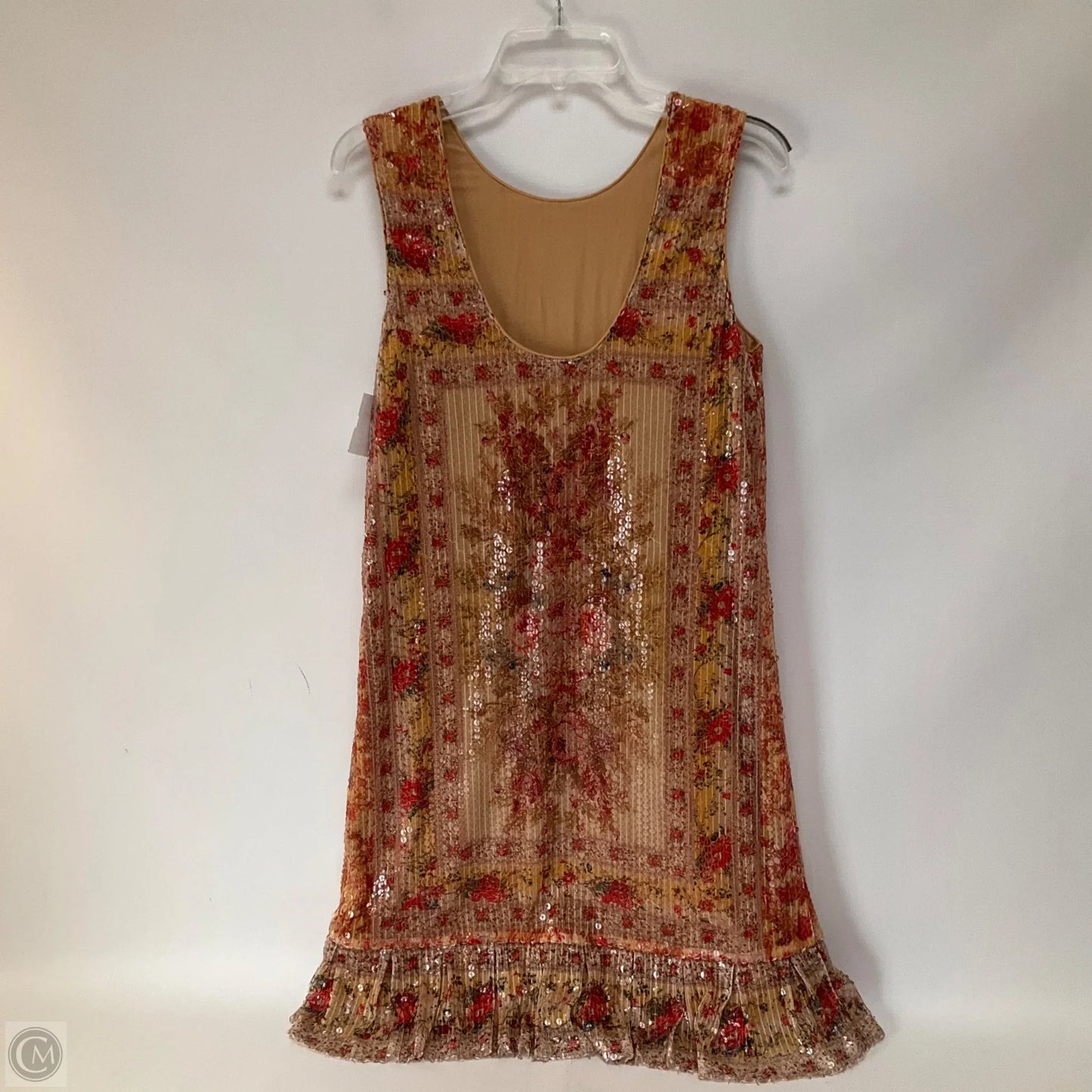 Dress Casual Short By Sundance In Orange & Red, Size: M