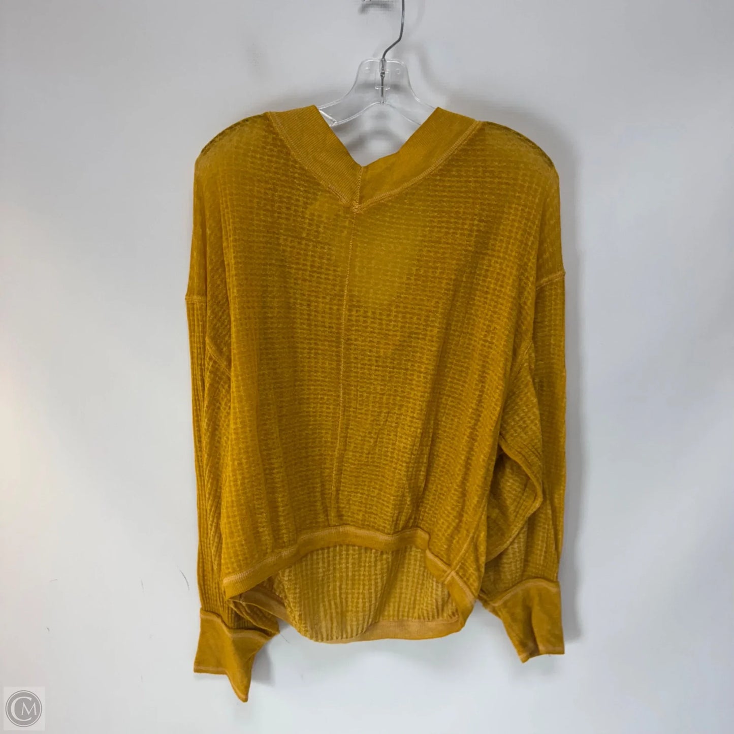 Top Long Sleeve By We The Free In Yellow, Size: S