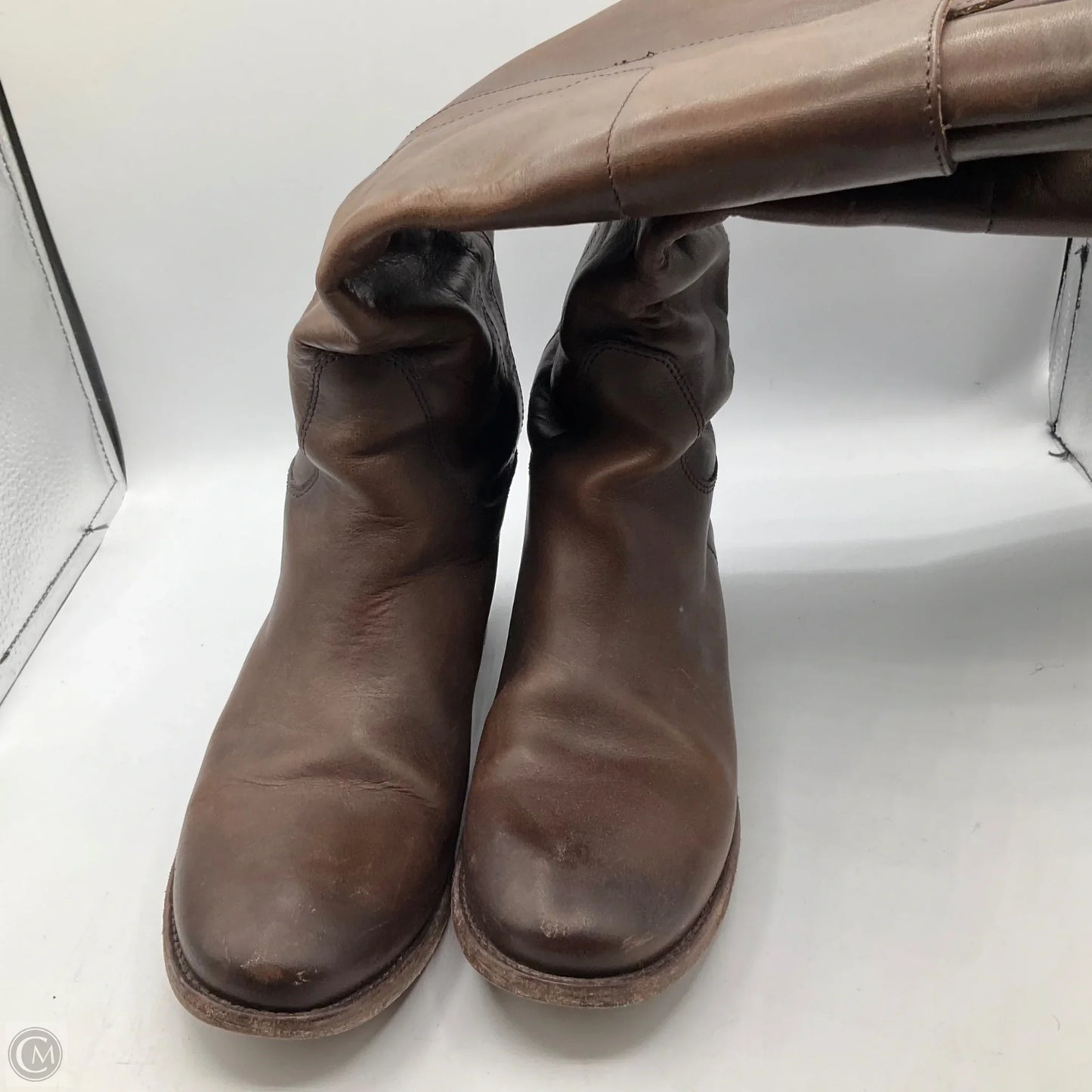Boots Designer By Frye In Brown, Size: 7