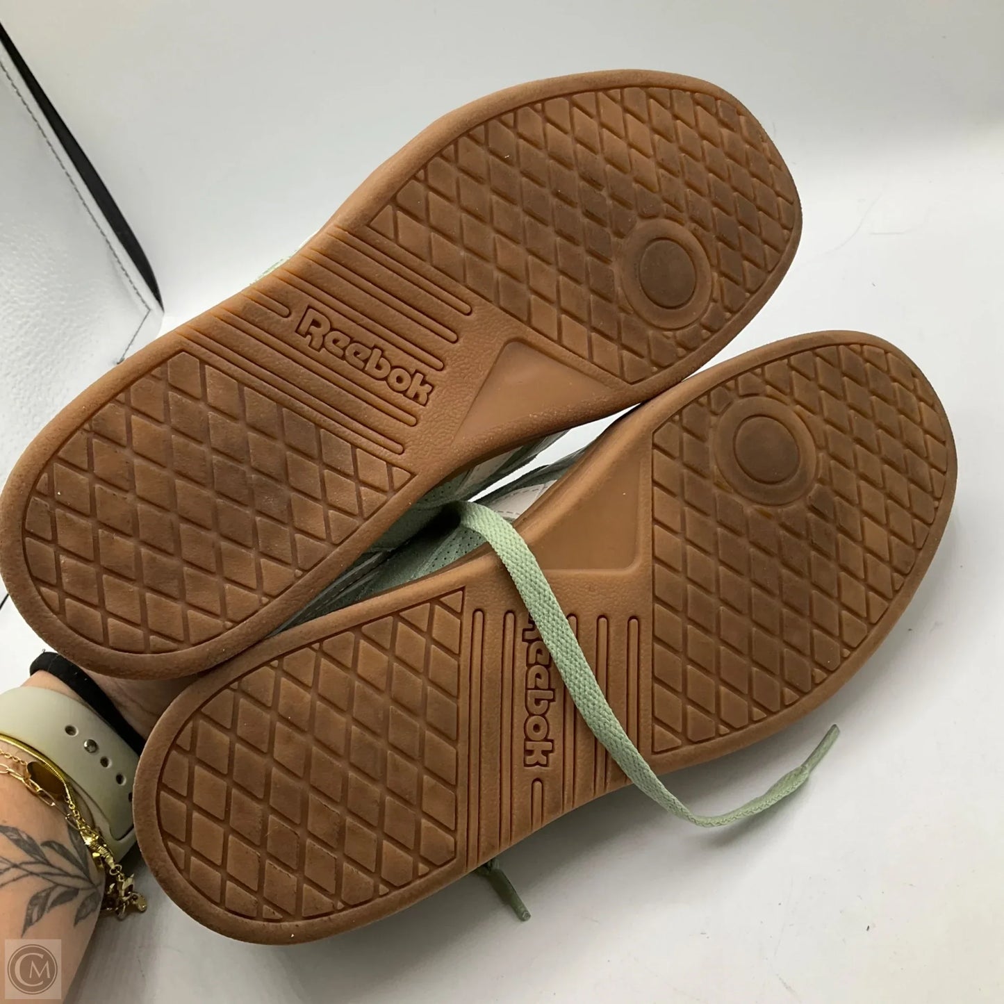 Shoes Sneakers By Reebok In Green, Size: 8.5