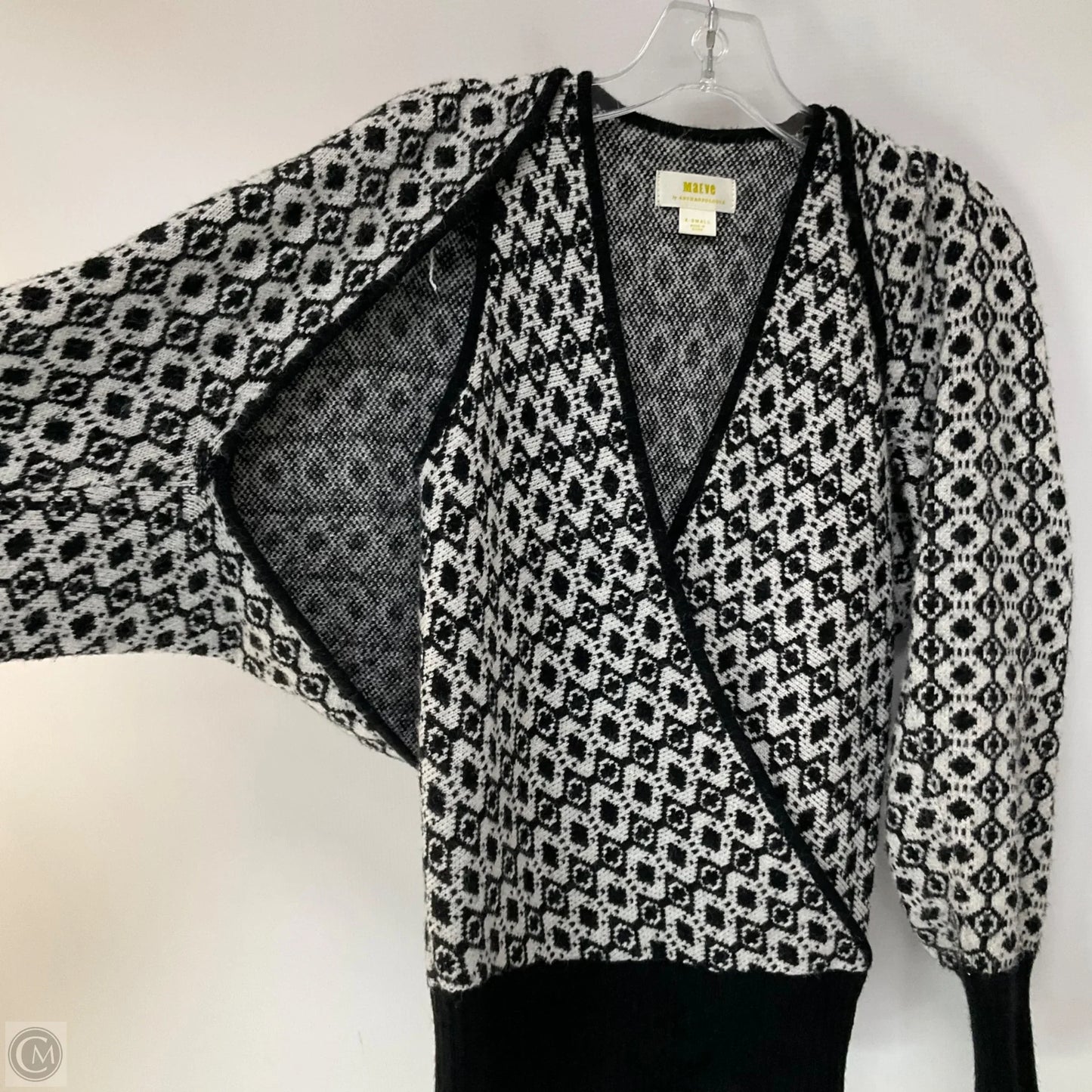 Sweater 2pc By Maeve In Black & White, Size: Xs