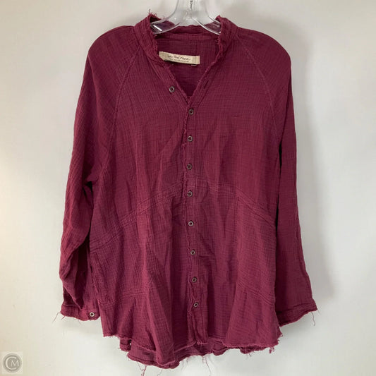 Top Long Sleeve By We The Free In Purple, Size: S