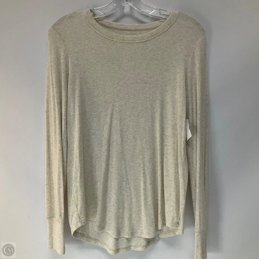 Top Long Sleeve By Aerie In Beige, Size: M