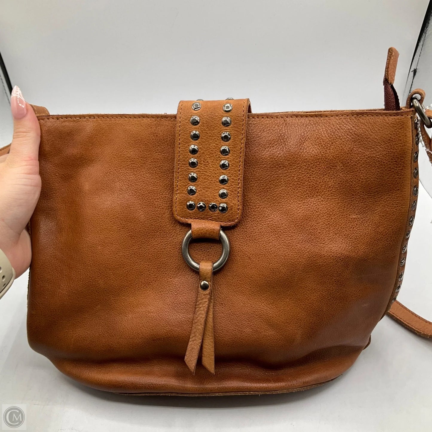 Crossbody Leather By Cma, Size: Medium