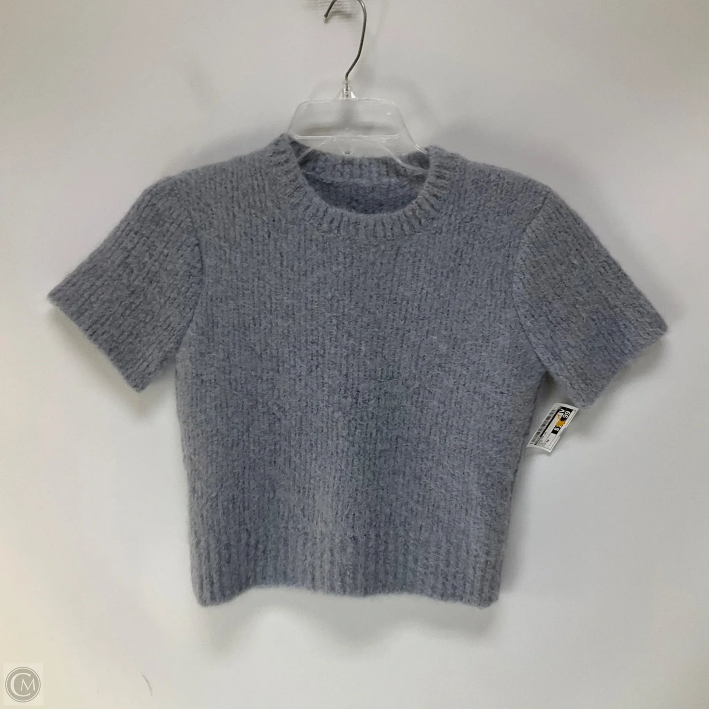 Sweater Short Sleeve By Frame In Blue, Size: Xs
