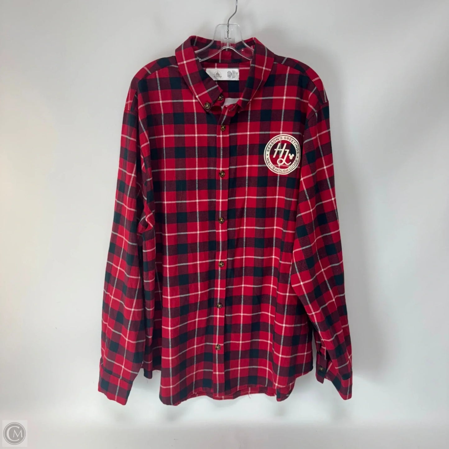 Top Long Sleeve By Disney In Red, Size: Xl