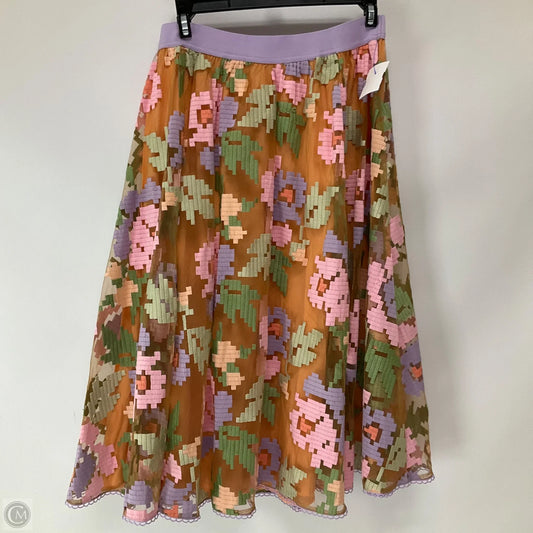 Skirt Midi By Maeve In Multi-colored, Size: S