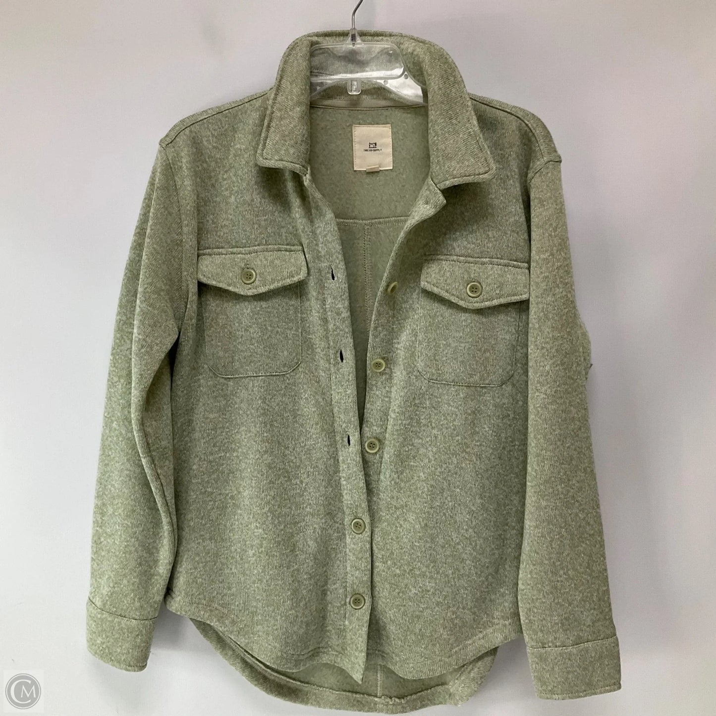 Jacket Shirt By Thread And Supply In Green, Size: S