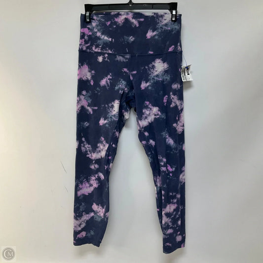 Athletic Leggings By Lululemon In Blue & Pink, Size: 8