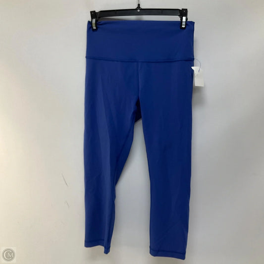 Athletic Leggings Capris By Lululemon In Blue, Size: 8