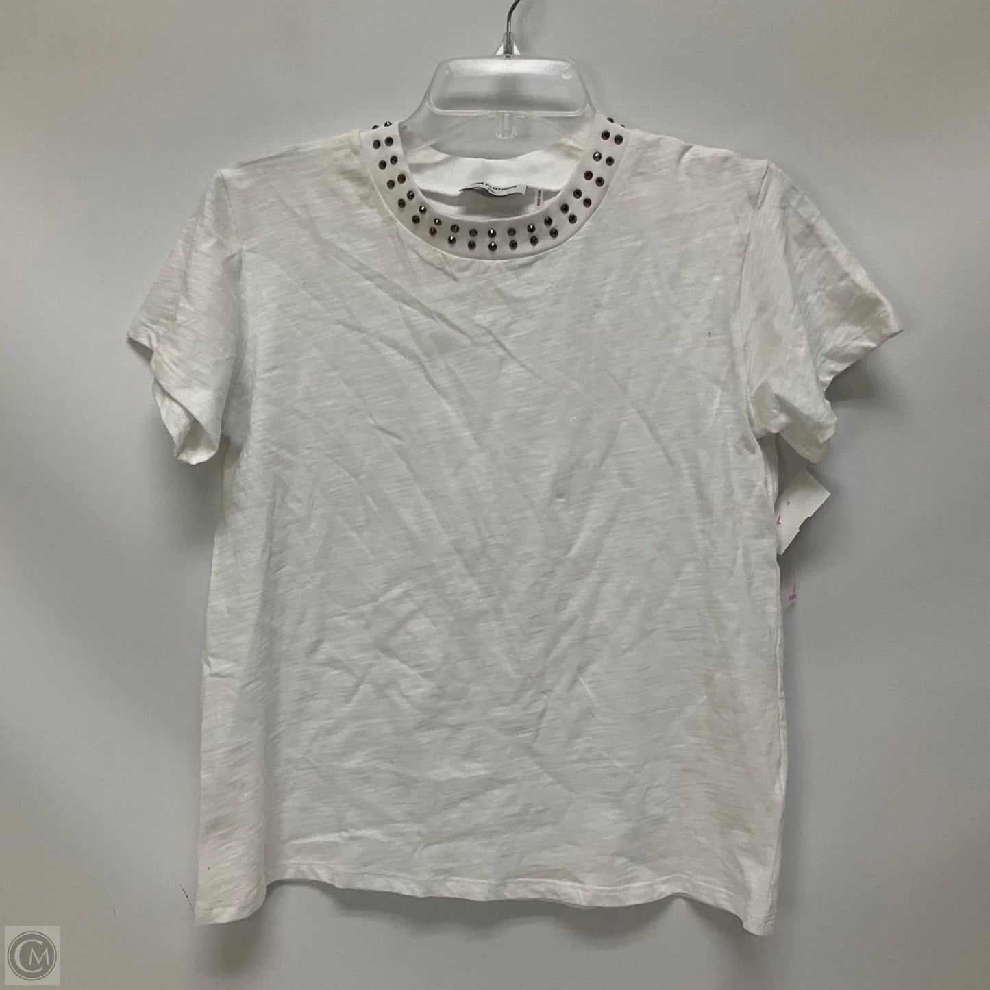 Top Short Sleeve By Lna In White, Size: S
