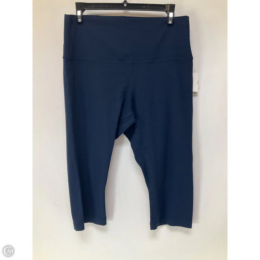 Athletic Leggings Capris By Lululemon In Navy, Size: 12