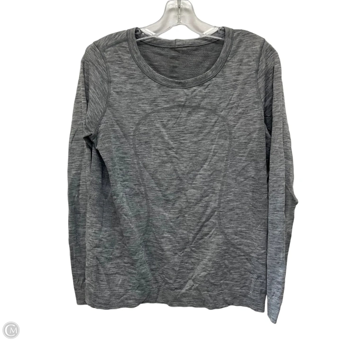 Athletic Top Long Sleeve Crewneck By Lululemon In Grey, Size: 8
