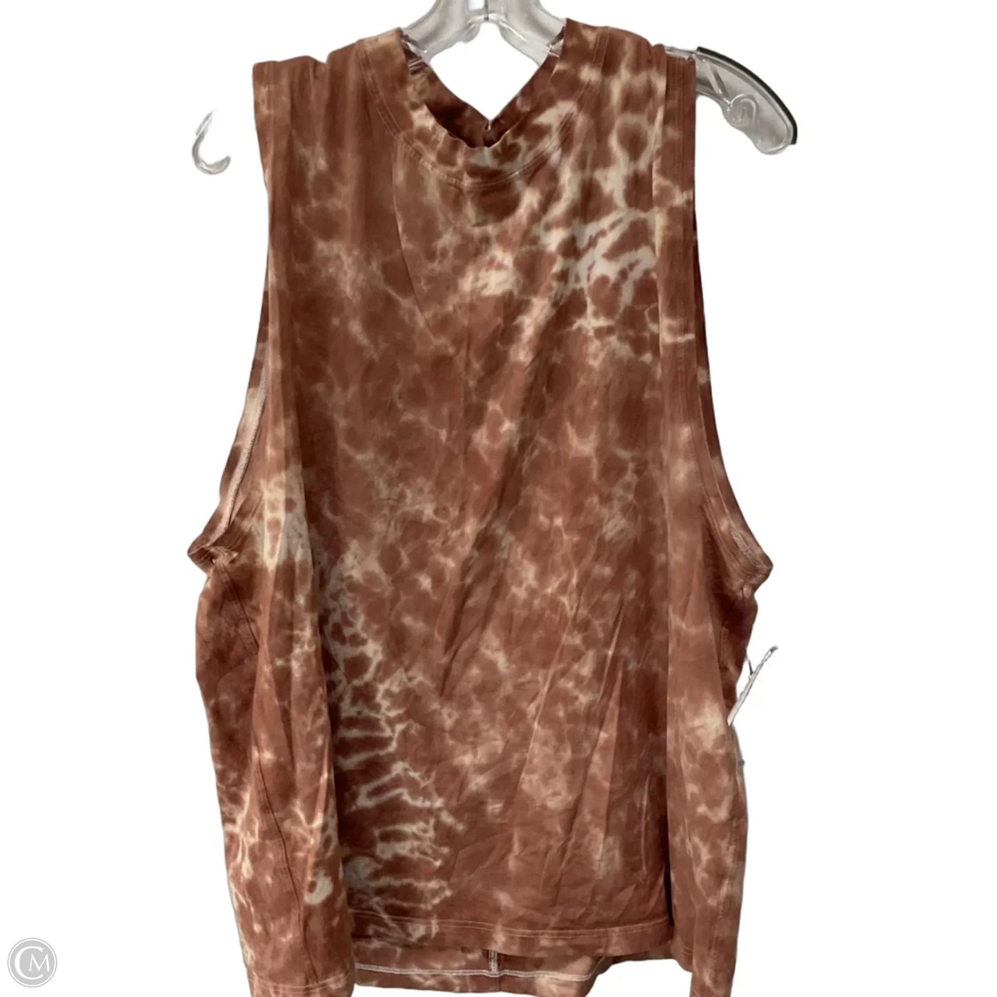Athletic Tank Top By Lululemon In Tie Dye Print, Size: 12