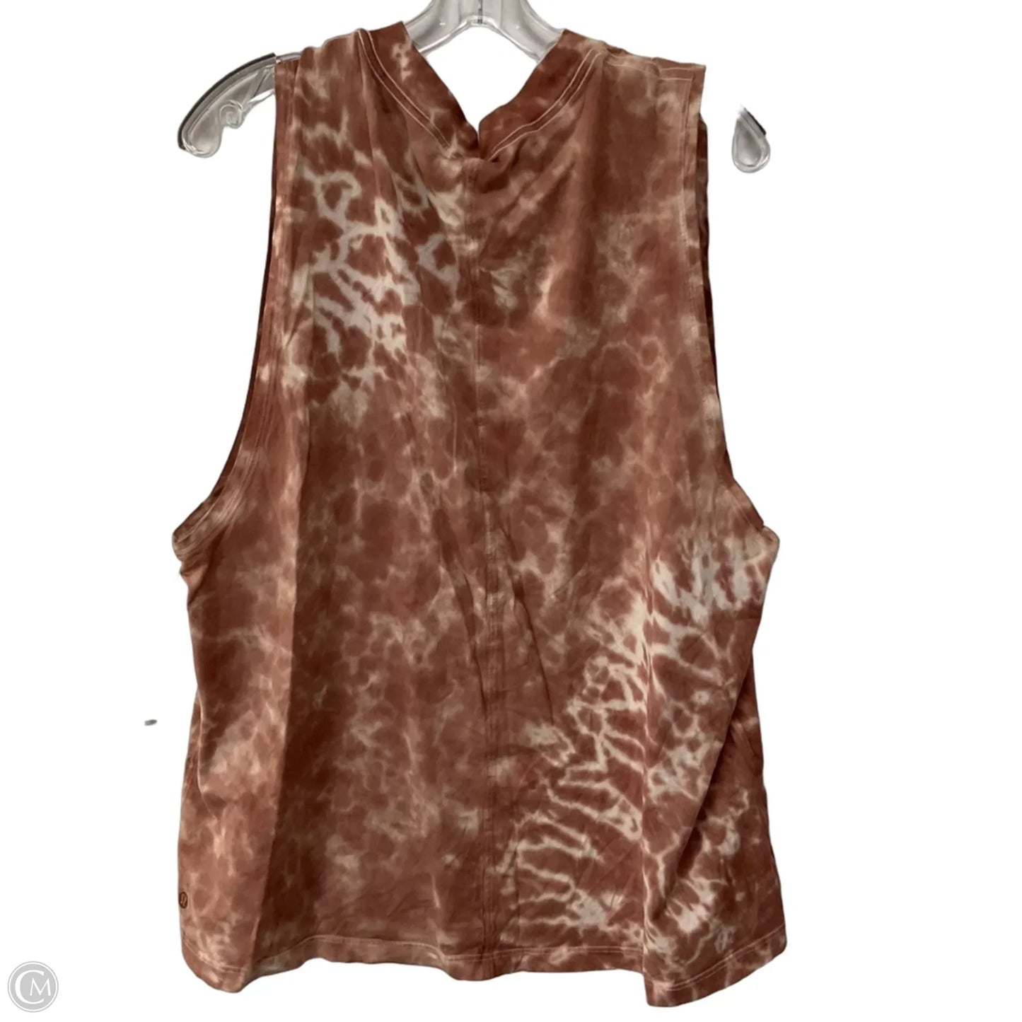 Athletic Tank Top By Lululemon In Tie Dye Print, Size: 12