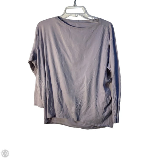 Athletic Top Long Sleeve Crewneck By Lululemon In Purple, Size: 12