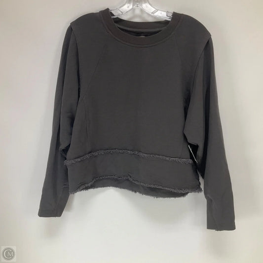 Sweatshirt Crewneck By Free People In Grey, Size: M