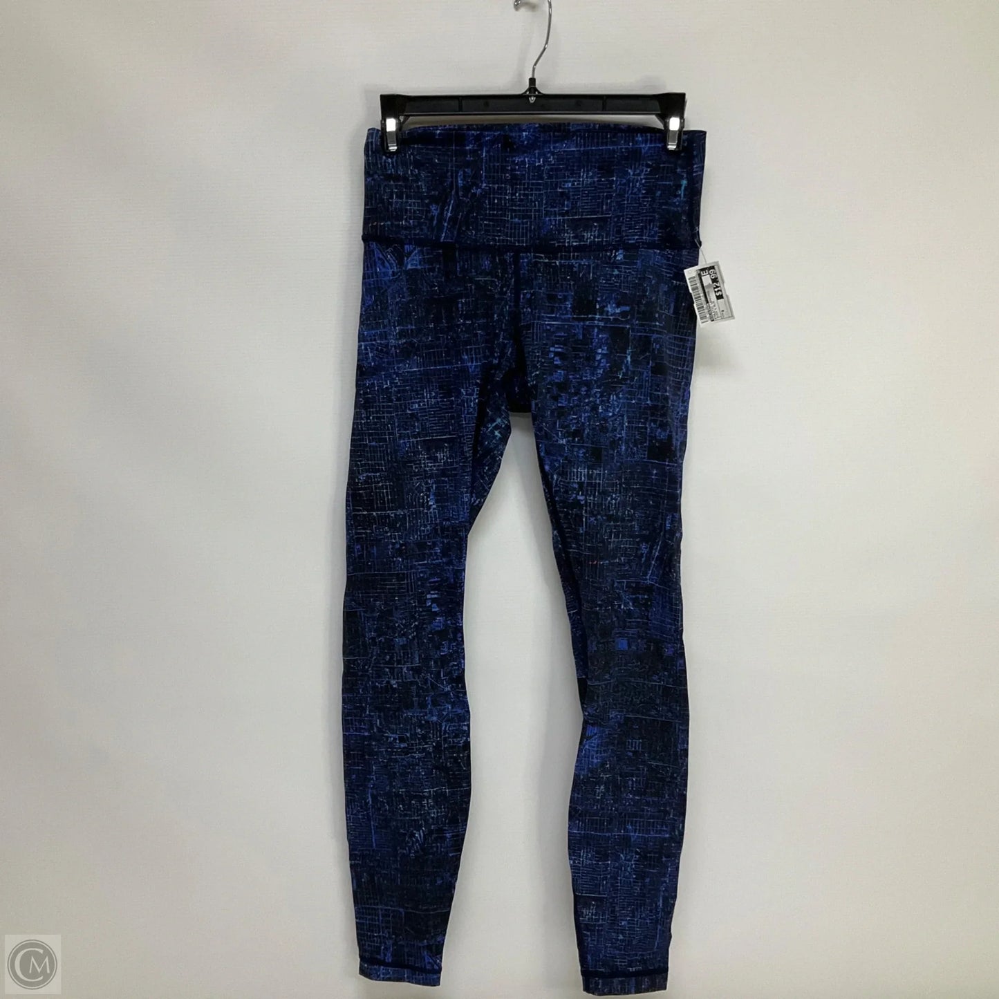 Athletic Leggings By Lululemon In Black & Blue, Size: 6
