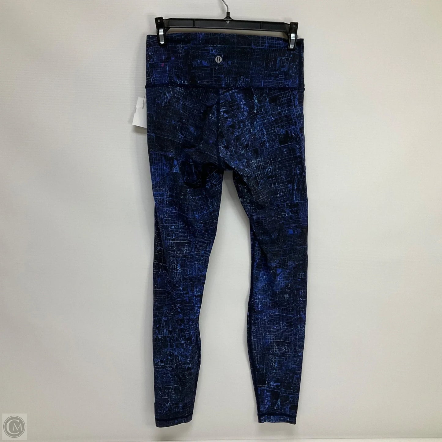 Athletic Leggings By Lululemon In Black & Blue, Size: 6