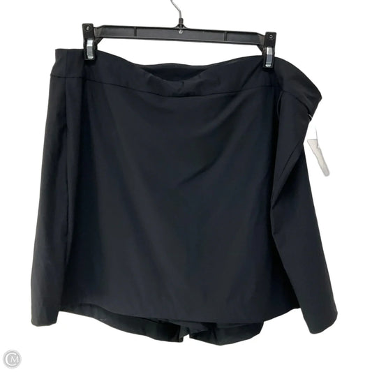 Athletic Skort By Spanx In Black, Size: Xl