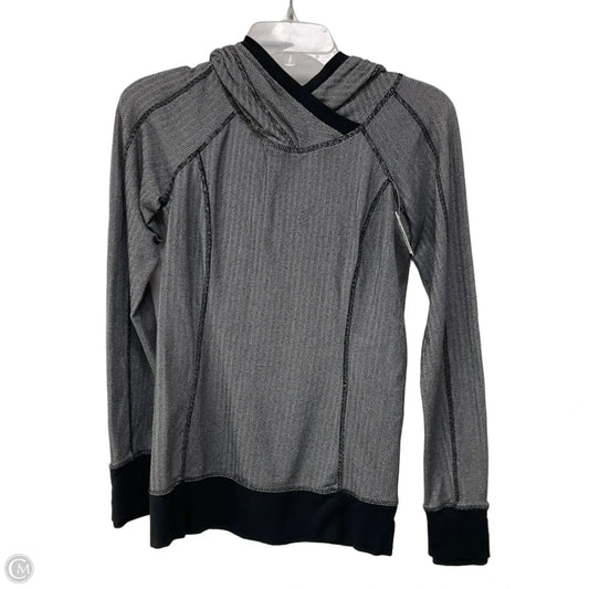 Athletic Top Long Sleeve Hoodie By Lululemon In Grey, Size: 4