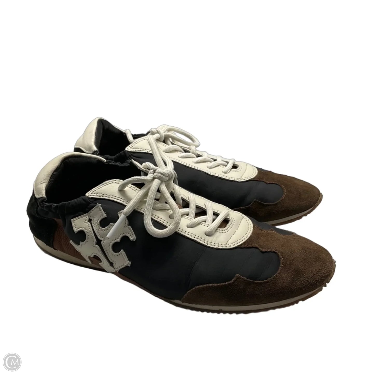 Shoes Designer By Tory Burch In Black & Brown, Size: 8