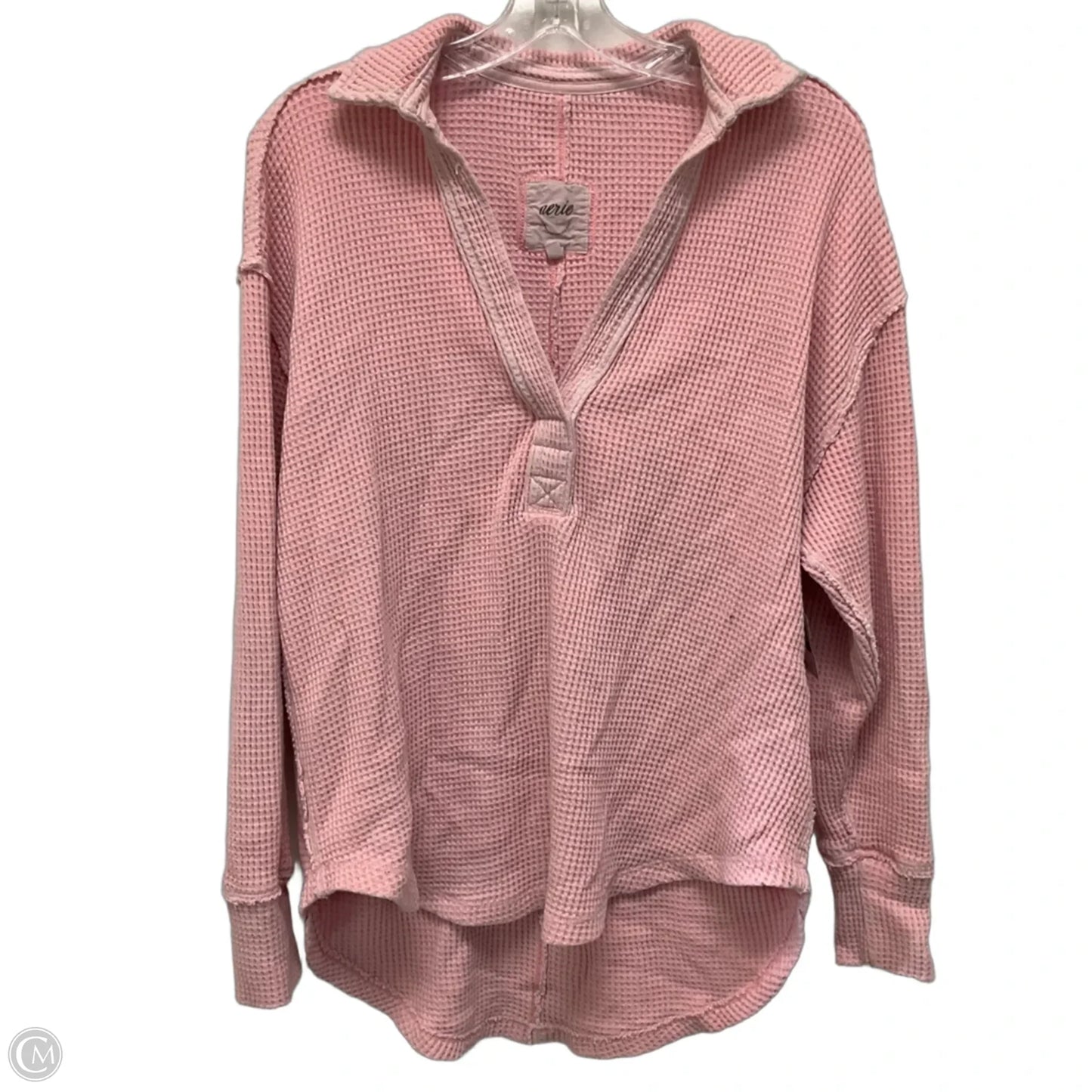 Top Long Sleeve By Aerie In Pink, Size: Xs