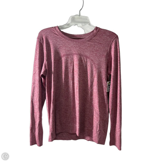 Athletic Top Long Sleeve Crewneck By Lululemon In Red, Size: 12