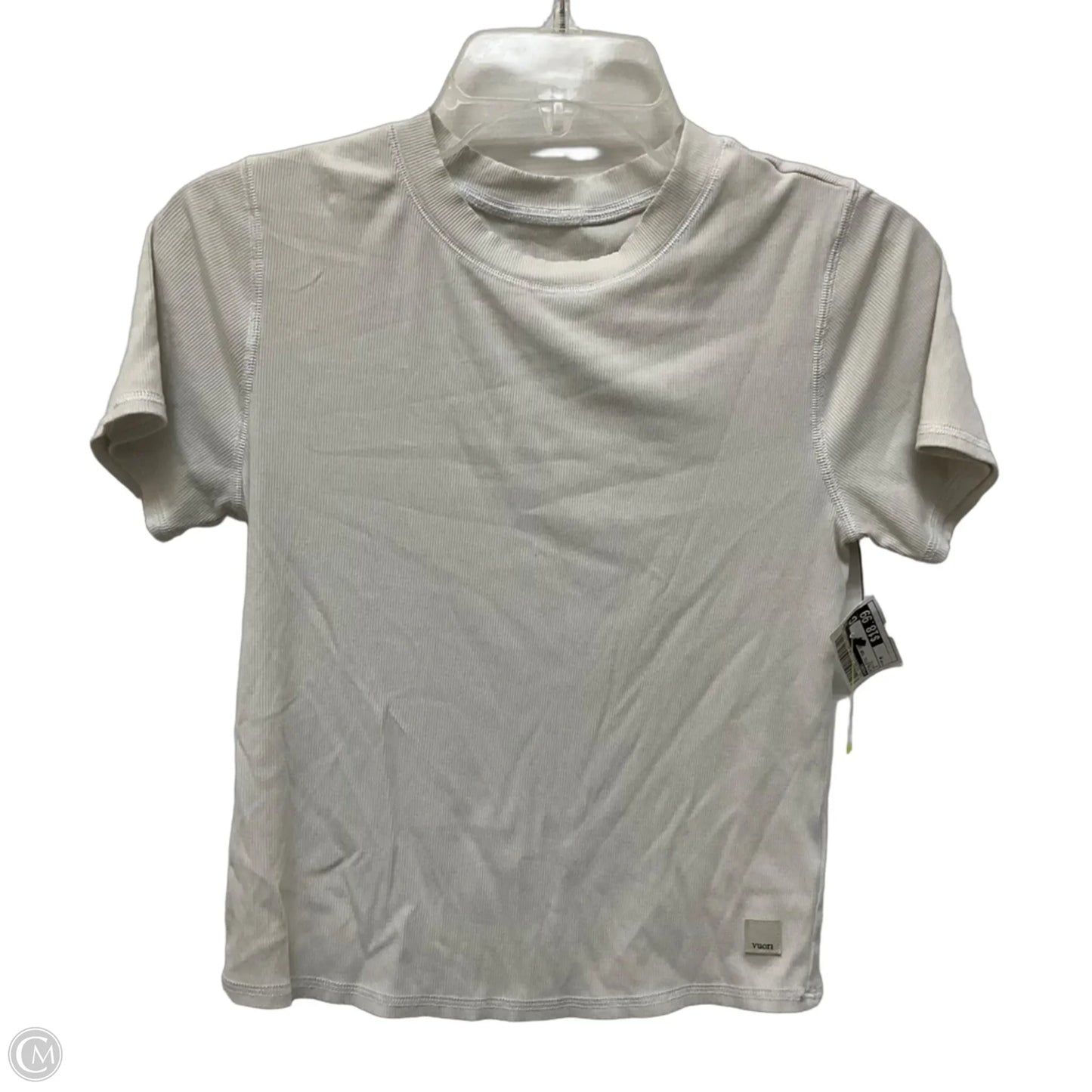 Athletic Top Short Sleeve By Vuori In White, Size: M