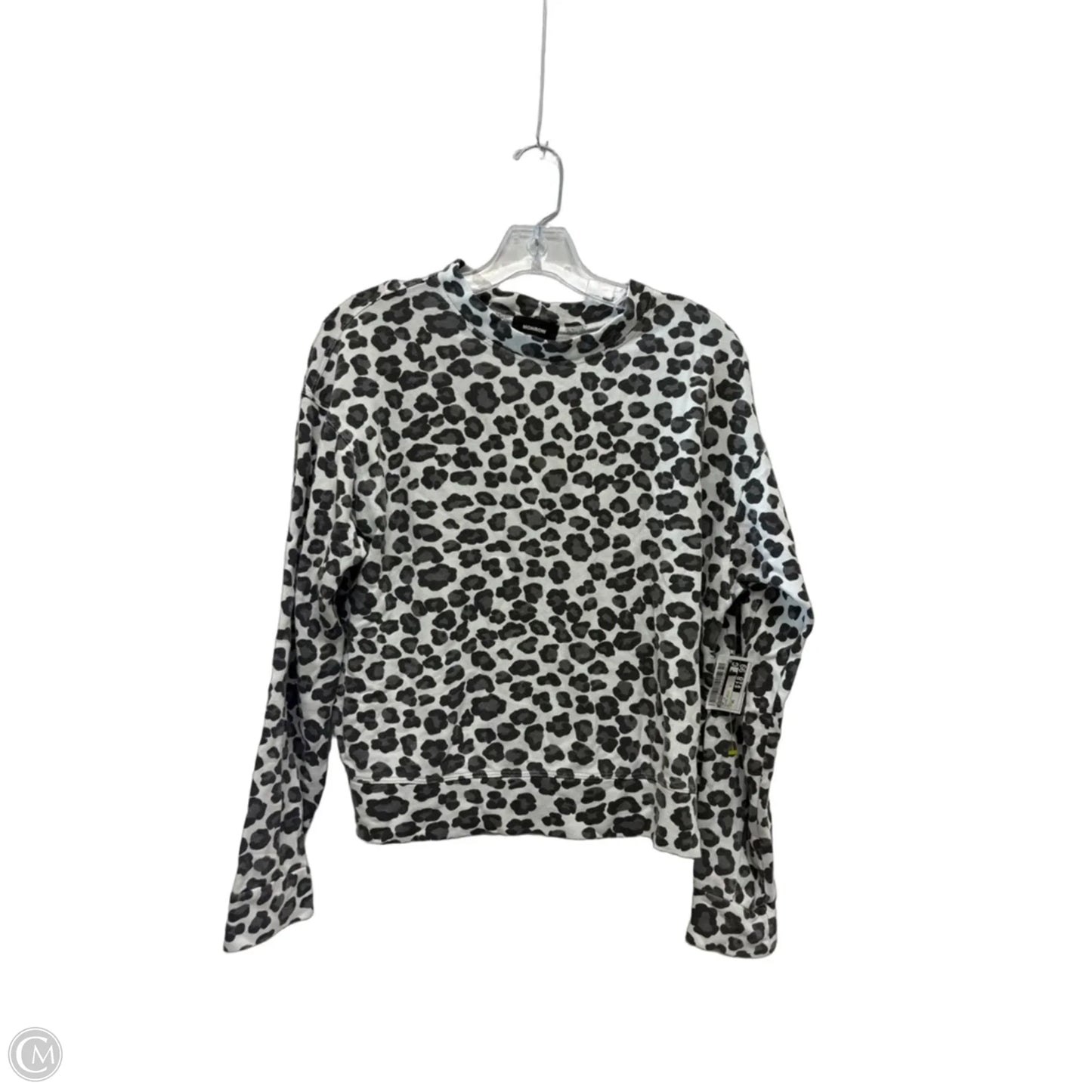 Top Long Sleeve By Monrow In Animal Print, Size: Xs