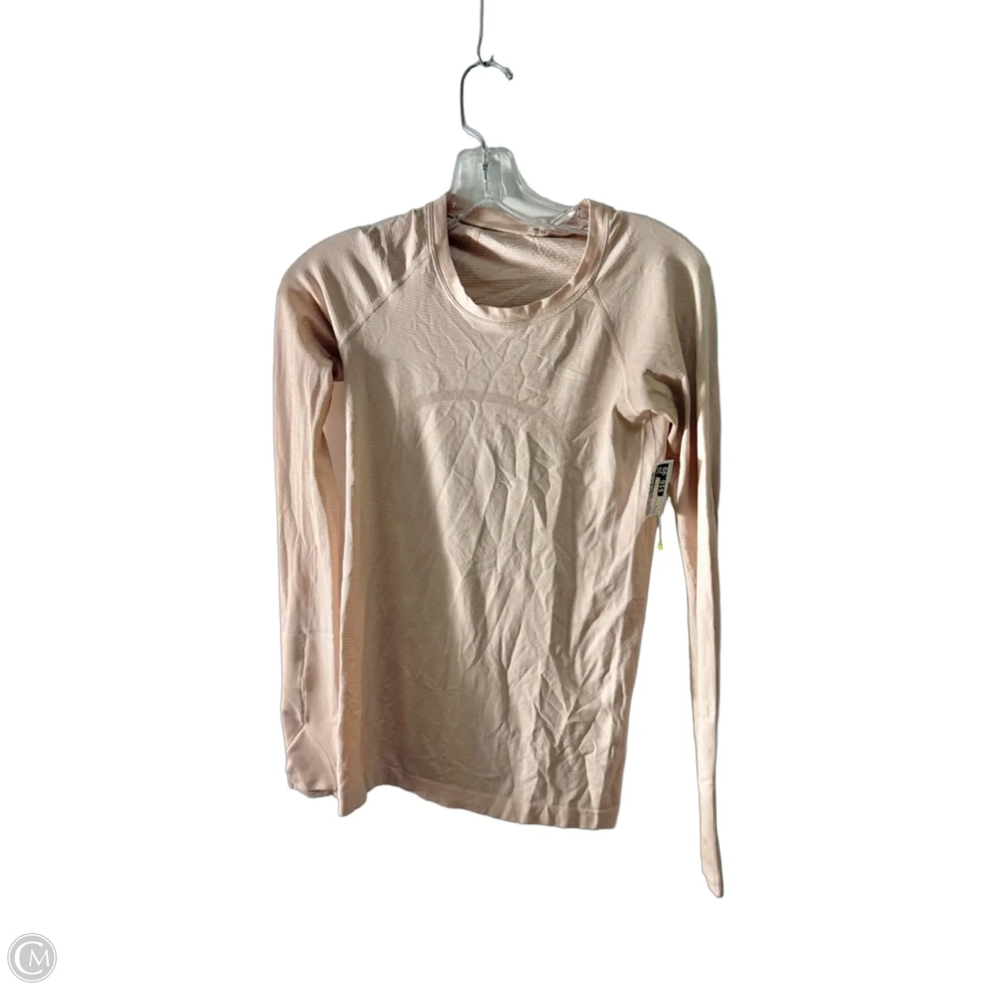 Athletic Top Long Sleeve Crewneck By Lululemon In Pink, Size: 4