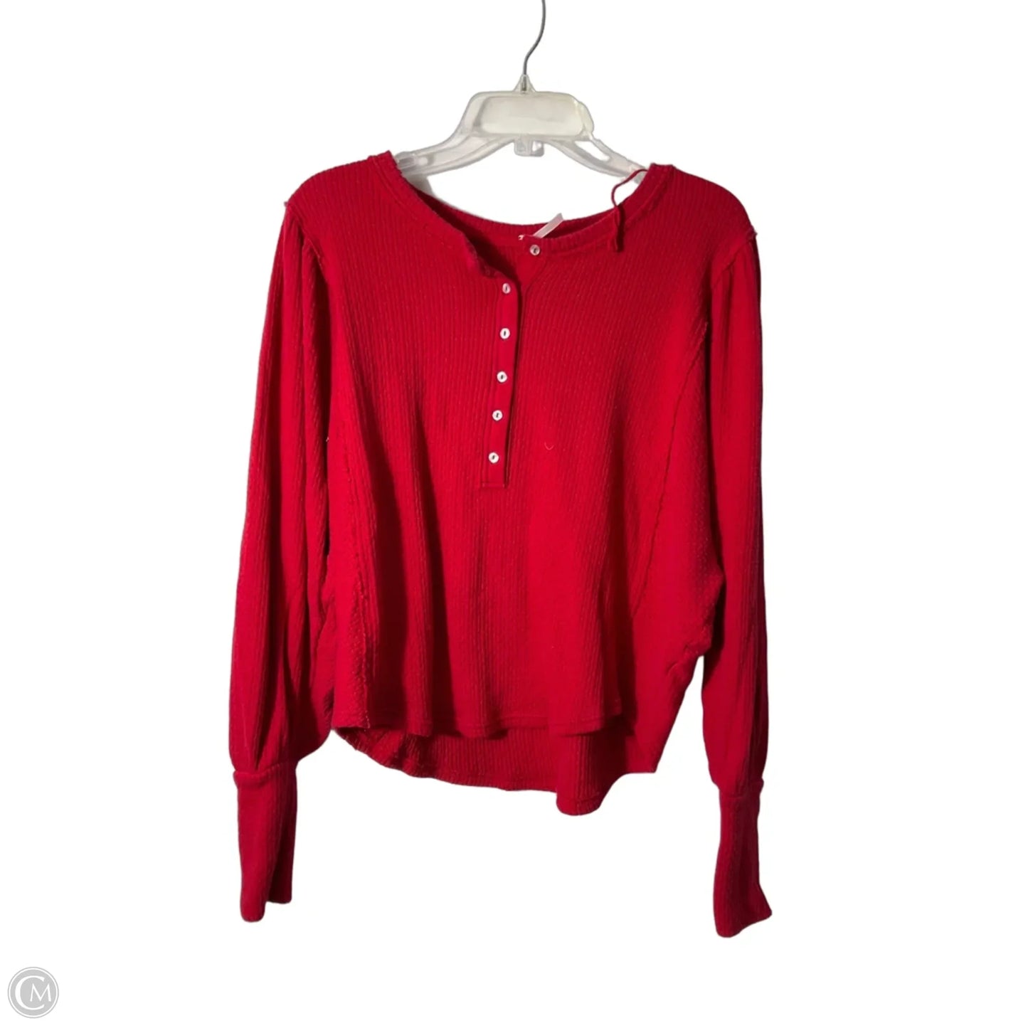 Top Long Sleeve By Free People In Red, Size: L