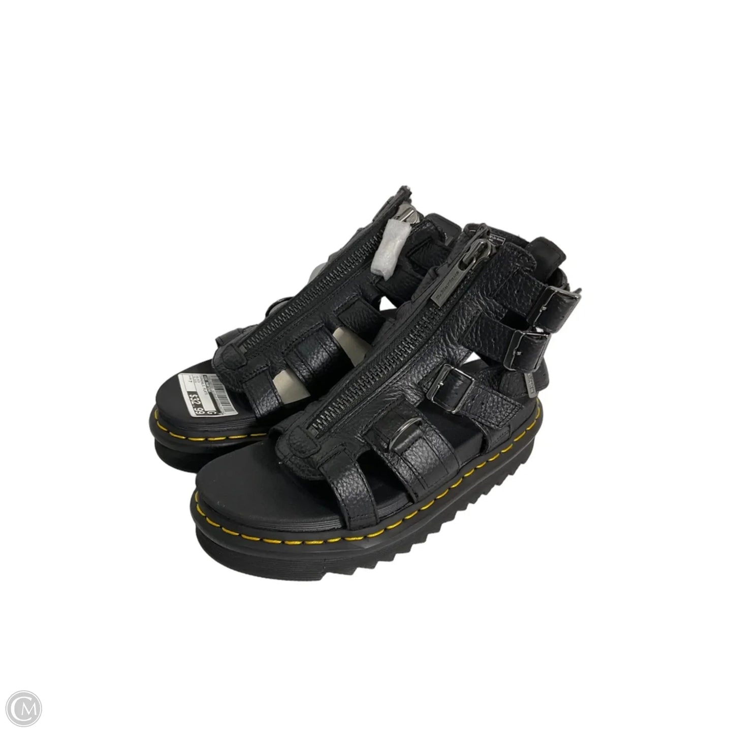 Sandals Flats By Dr Martens In Black, Size: 7