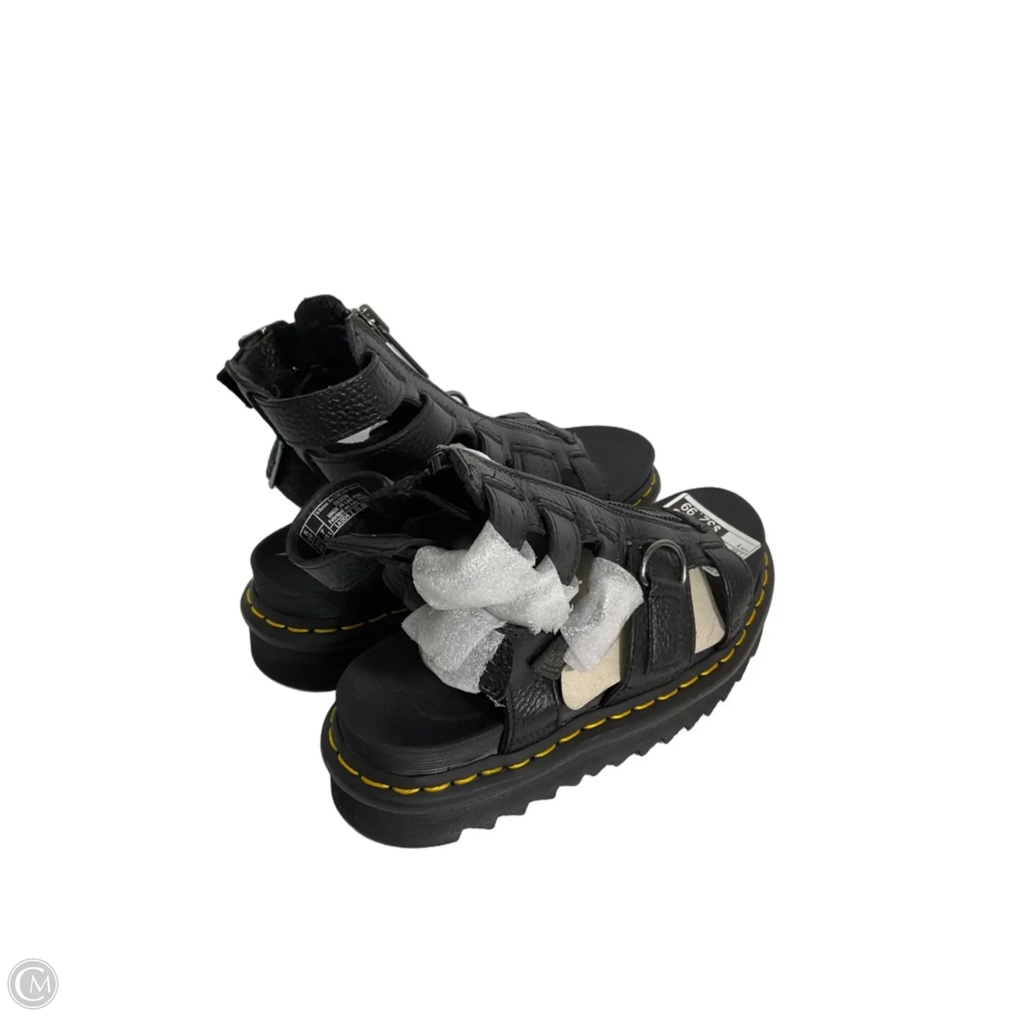 Sandals Flats By Dr Martens In Black, Size: 7