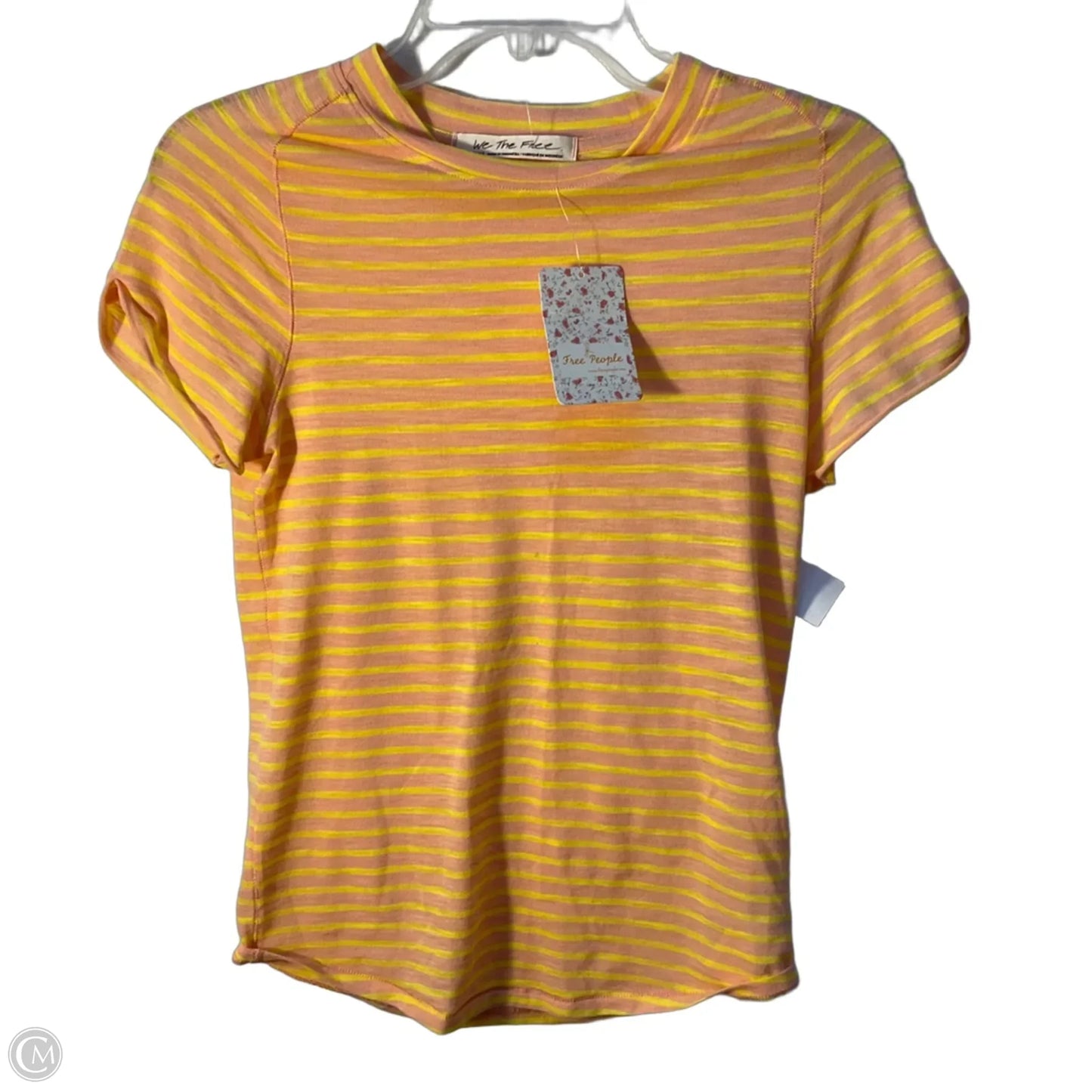 Top Short Sleeve Basic By We The Free In Striped Pattern, Size: S