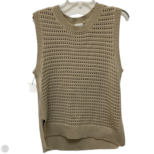 Vest Sweater By Varley In Tan, Size: L