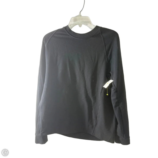Athletic Top Long Sleeve Crewneck By Lululemon In Black, Size: M