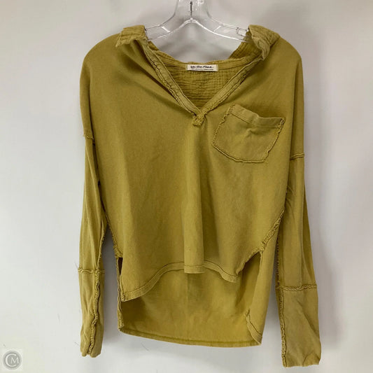 Top Long Sleeve By We The Free In Yellow, Size: S