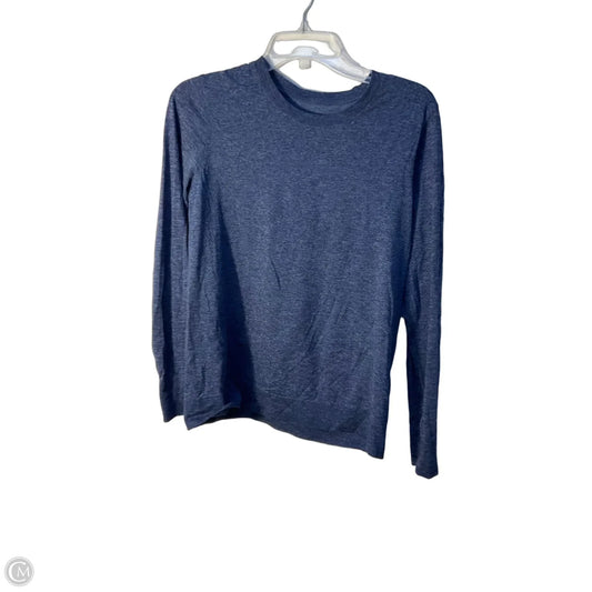 Athletic Top Long Sleeve Crewneck By Lululemon In Blue, Size: M