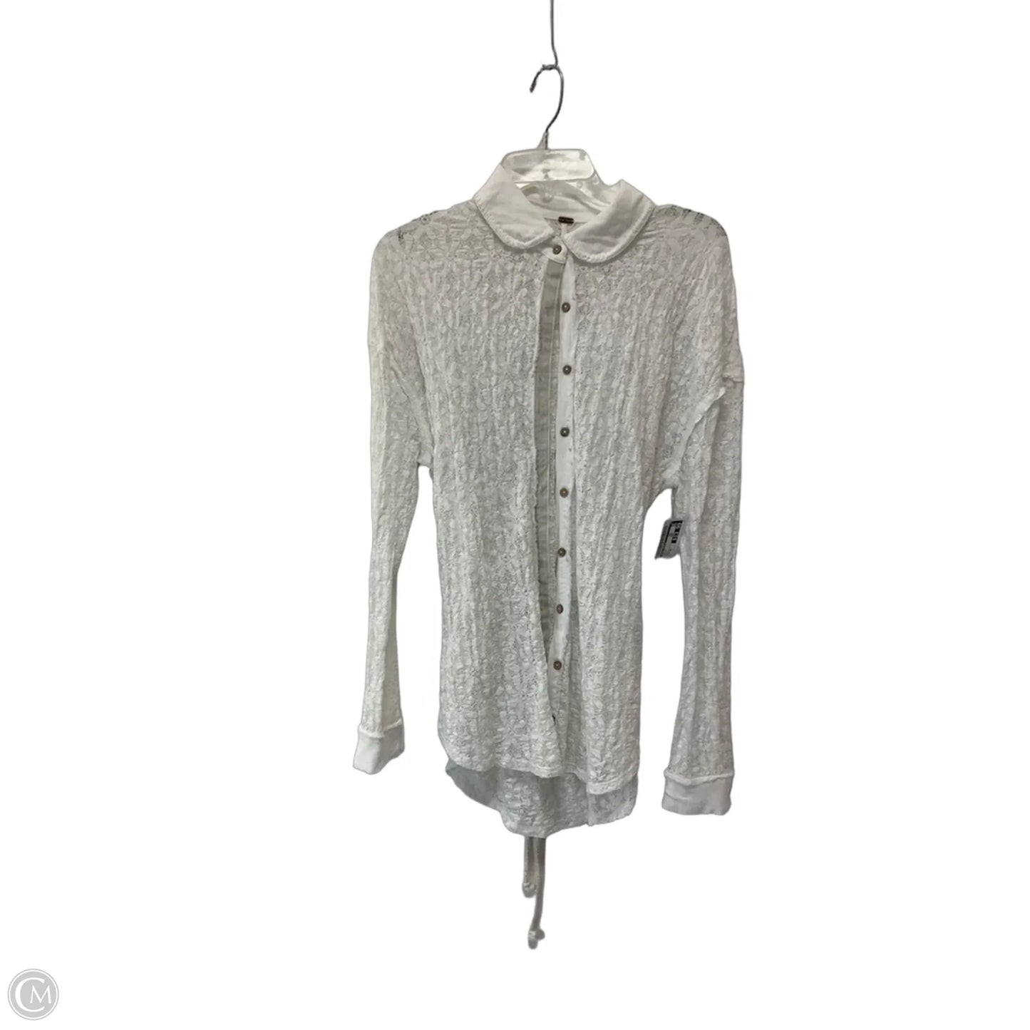 Top Long Sleeve By Free People In White, Size: Xs