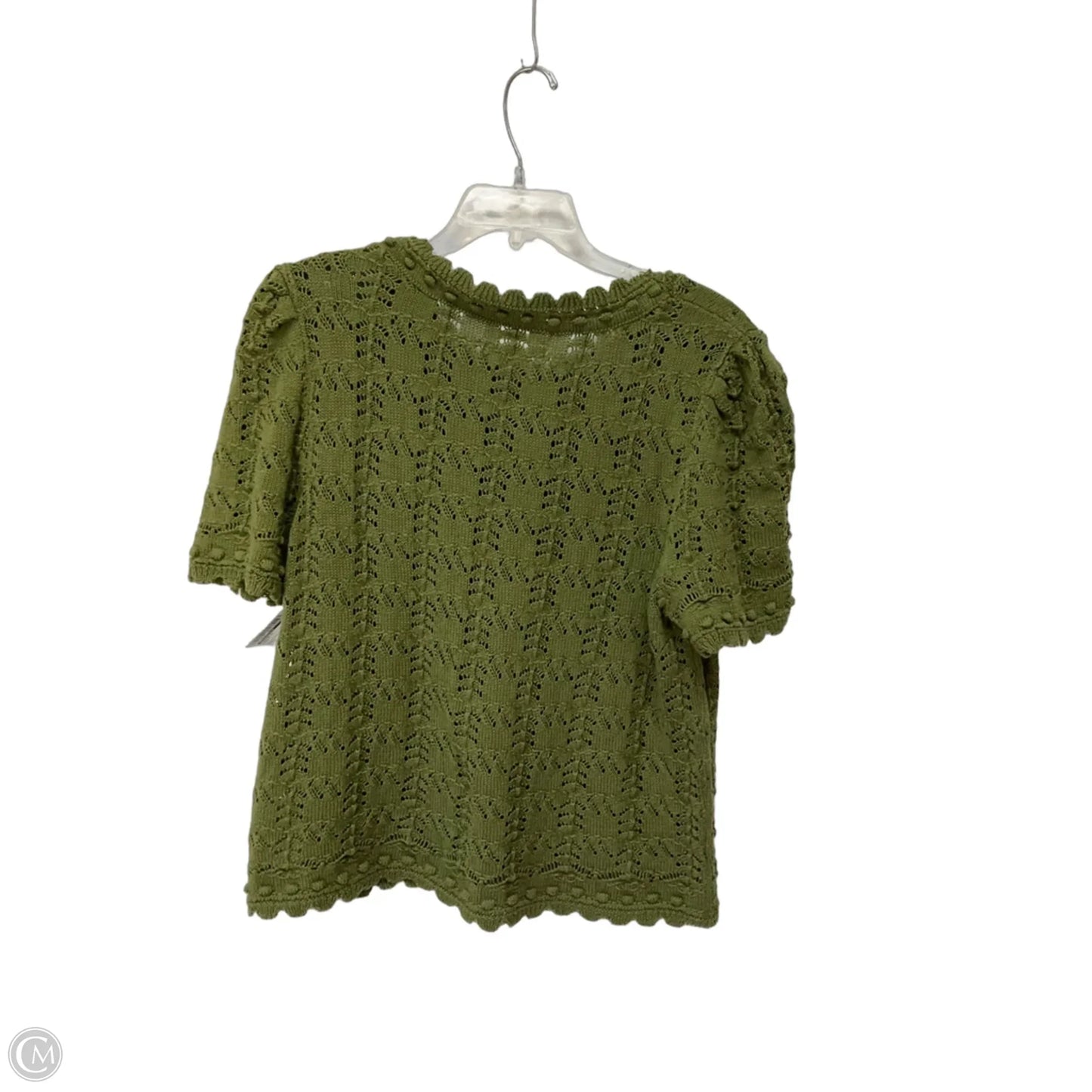 Sweater Short Sleeve By Anthropologie In Green, Size: L