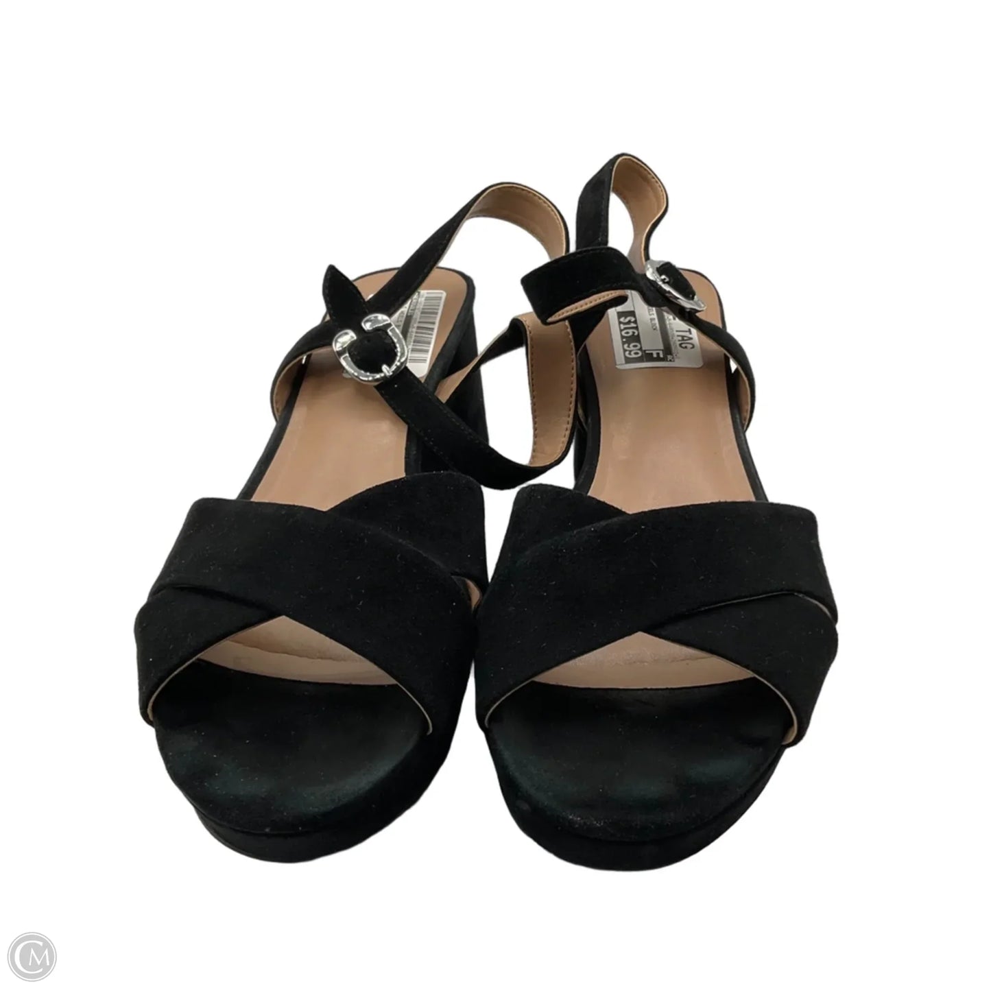 Sandals Heels Block By Aerosoles In Black, Size: 10