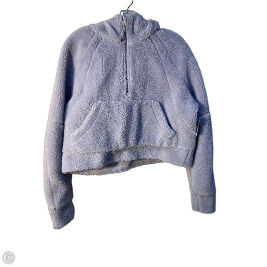 Athletic Top Long Sleeve Collar By Lululemon In Purple, Size: M