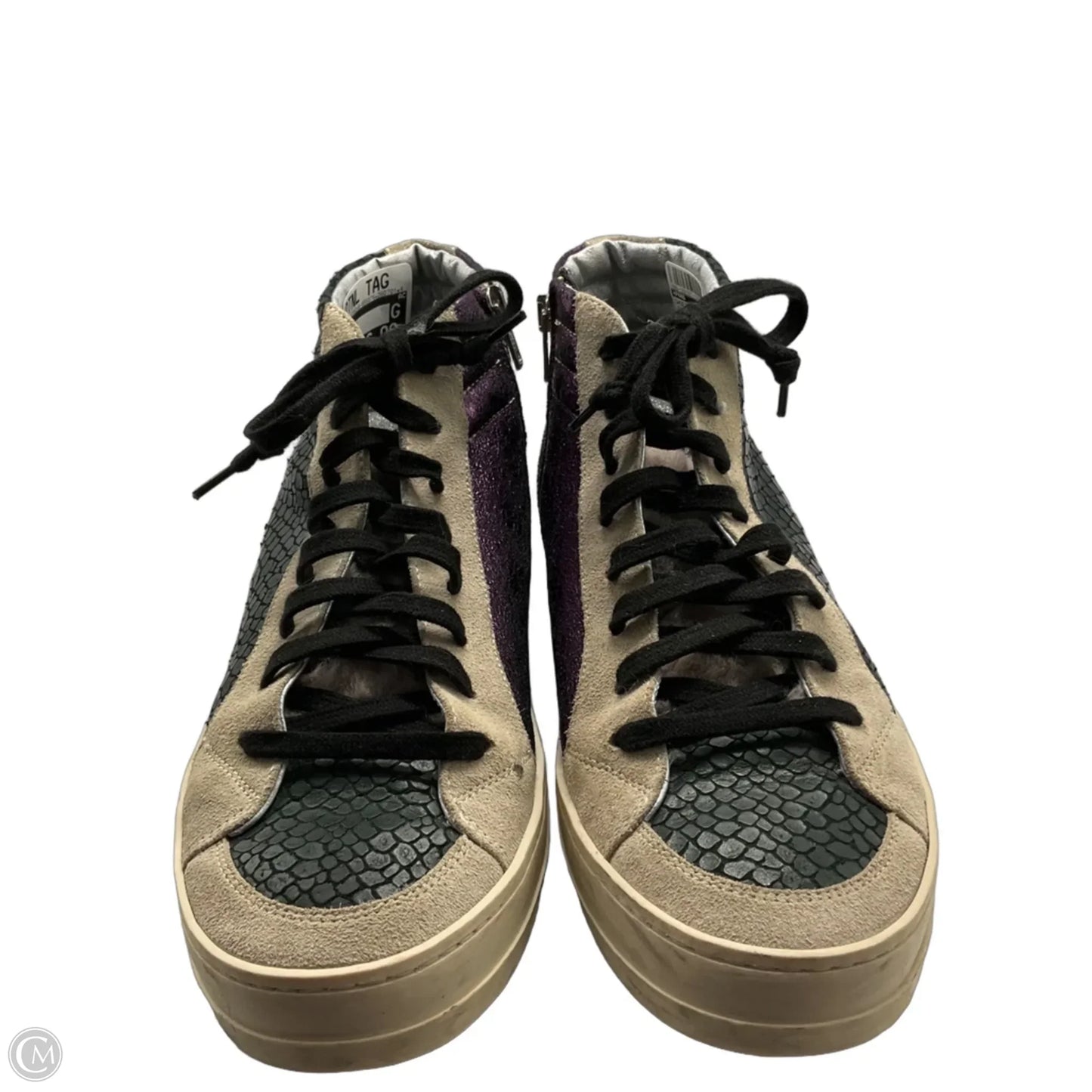 Shoes Sneakers By P448 In Green & Purple, Size: 10