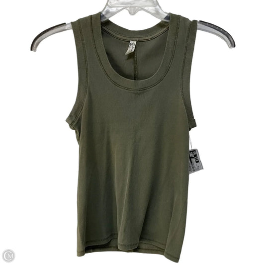 Top Sleeveless By Free People In Green, Size: Xs