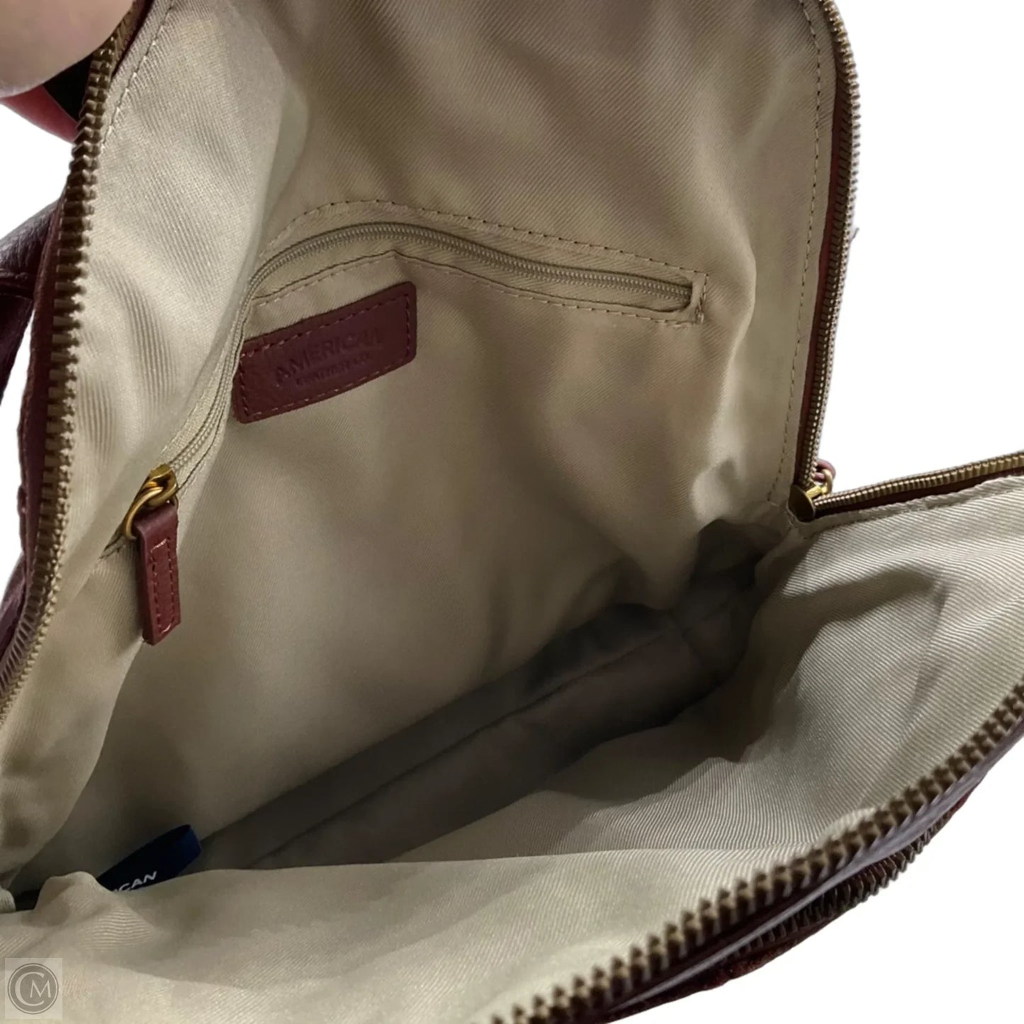 Backpack Leather By Cmb, Size: Small