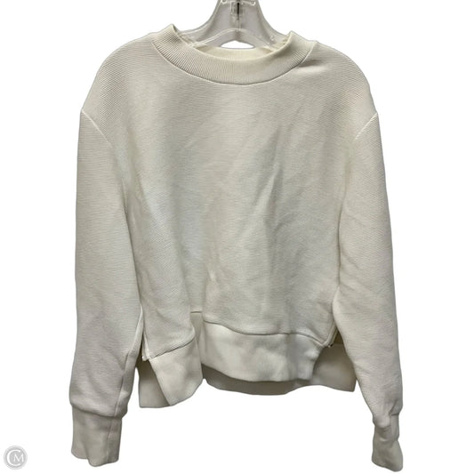 Athletic Top Long Sleeve Crewneck By Varley In White, Size: M