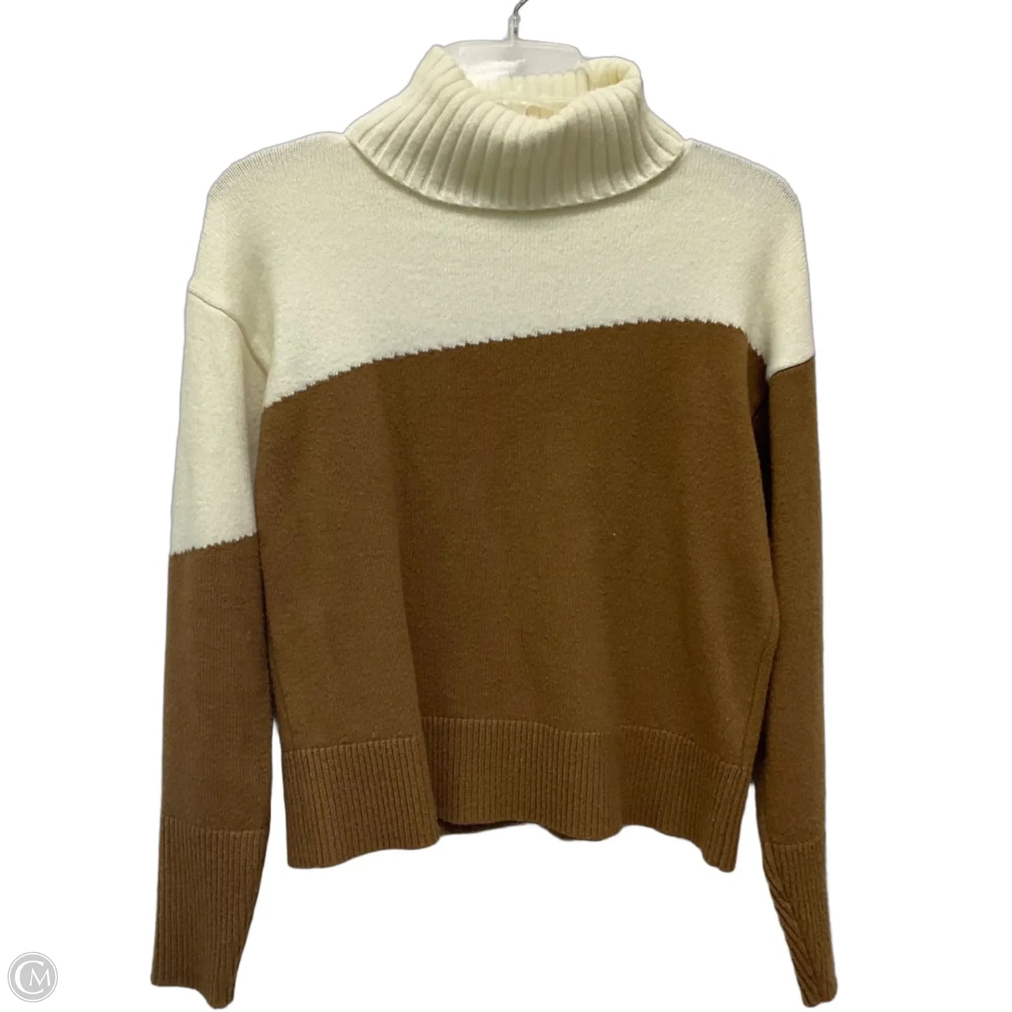 Sweater By Anthropologie In Brown & Cream, Size: Xxs