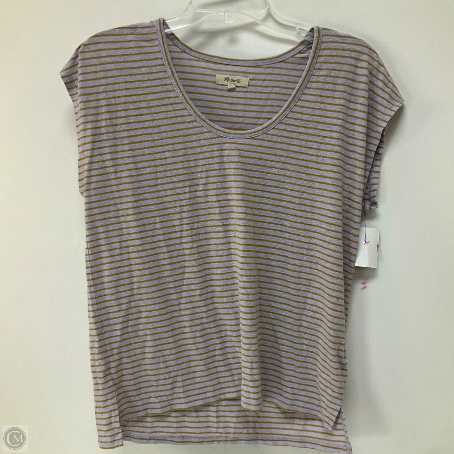 Top Short Sleeve Basic By Madewell In Purple, Size: S